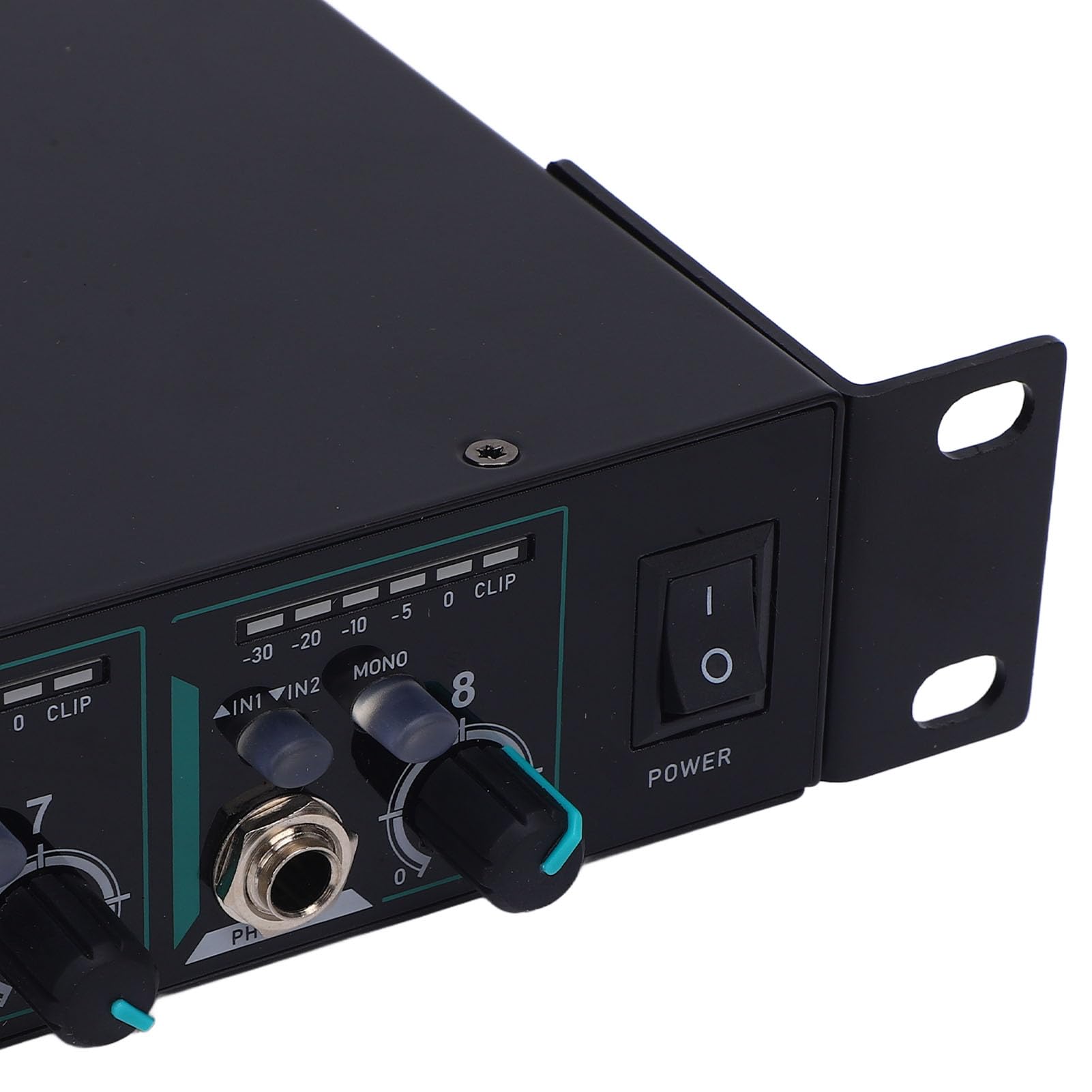 Fabater Amplificador de Auriculares, Amplificador de Audio Estéreo de 8 Canales, Distribuidor de Auriculares Estéreo Portátiles, Jacks 3.5 Mm y 6.35 Mm para Estudios de Grabación (EU)