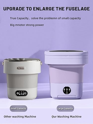 Miniatura 3 de Lavadora portátil, mini lavadora, lavadora plegable de gran capacidad mejorada de 16 litros. Limpieza profunda de ropa interior, ropa de bebé y