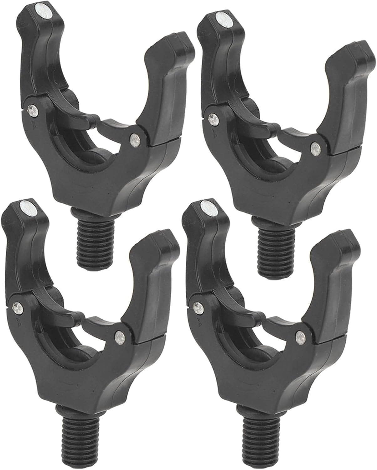 Yctze 4PCS Automatic Adjustable Magnetic Fishing Rod Tail Rest Holder, Carp Pod Butt Back Gripper Lock Accessories