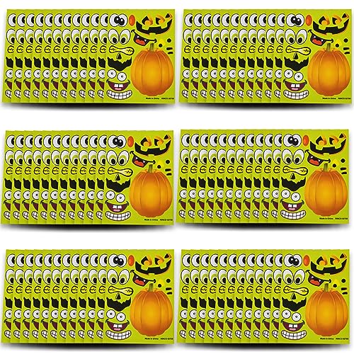 Halloween Stickers - 72 Sheets Kids Jack O Lantern Pumpkin Stickers Tigerdoe - Halloween Stickers for Kids - Create a Pumpkin
