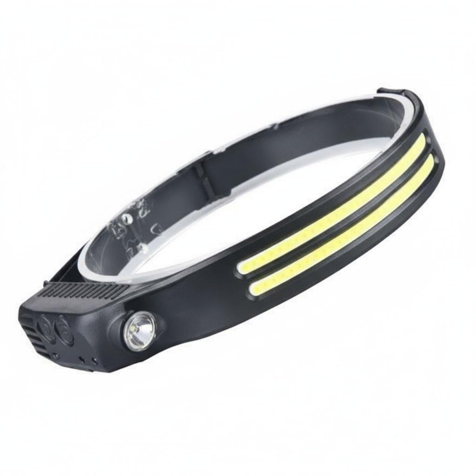MYADDICTION 2 Pieces COB Luminaire Head Torch Super Bright Motion Motion-Activated Control Head Torch Battery-Powered Head Lamp, 689-2 Double Wht-picture-16
