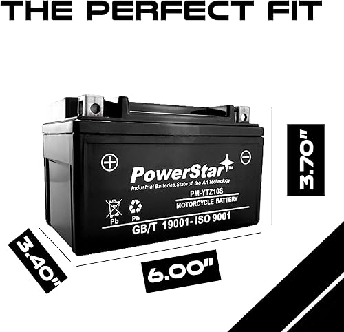 Miniatura 2 de PowerStar Batería SLA PM-YTZ10S para Honda CBR 1000 RR F4i CB900F 2004-2007