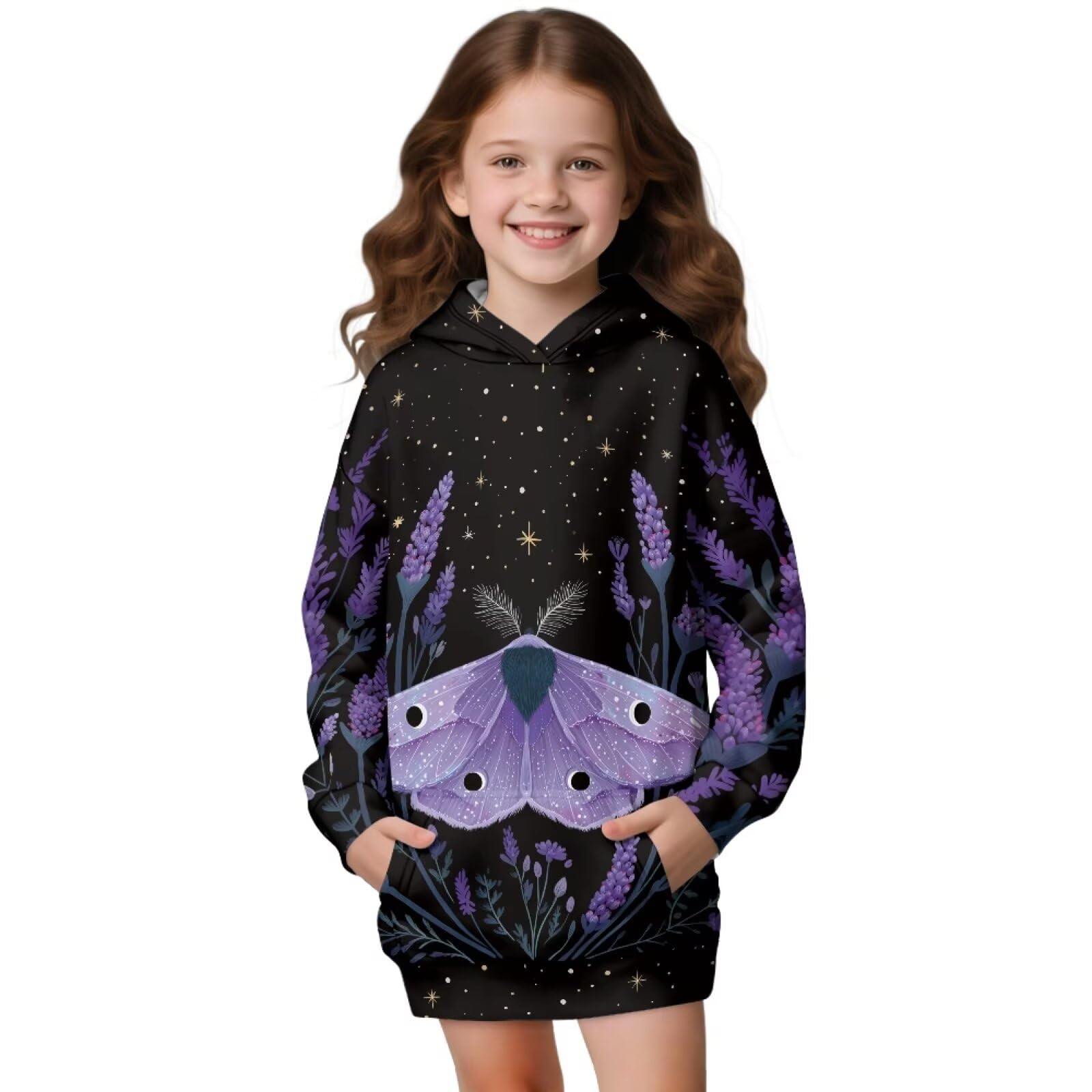 Sweat à capuche filles Binienty, le pull chaud d'automne idéal à offrir
