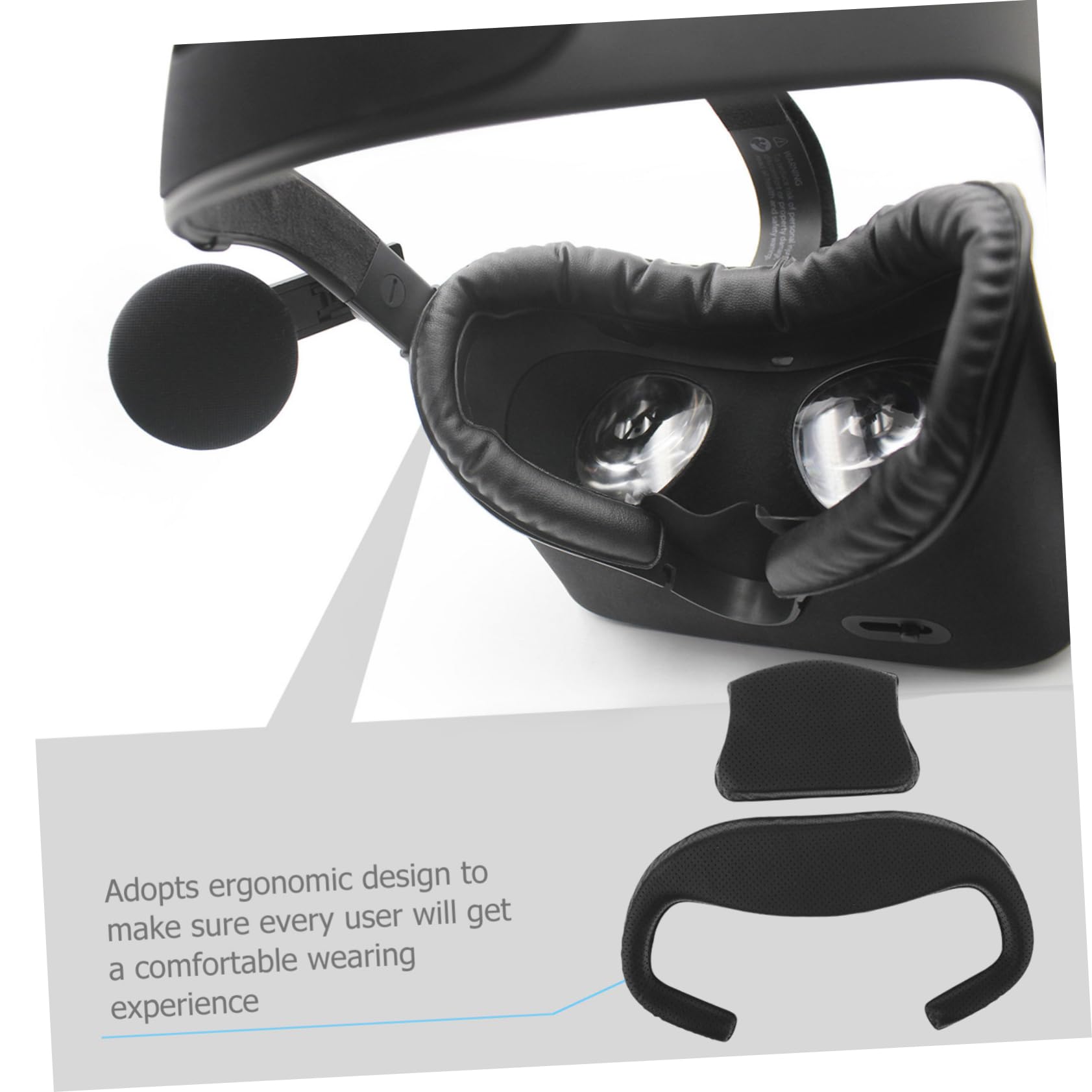 NUOBESTY 1Juego Cojín Facial VR de Sudor de Bloqueo para Crystal Accesorio de Virtual Instalación Rápida y Duradera