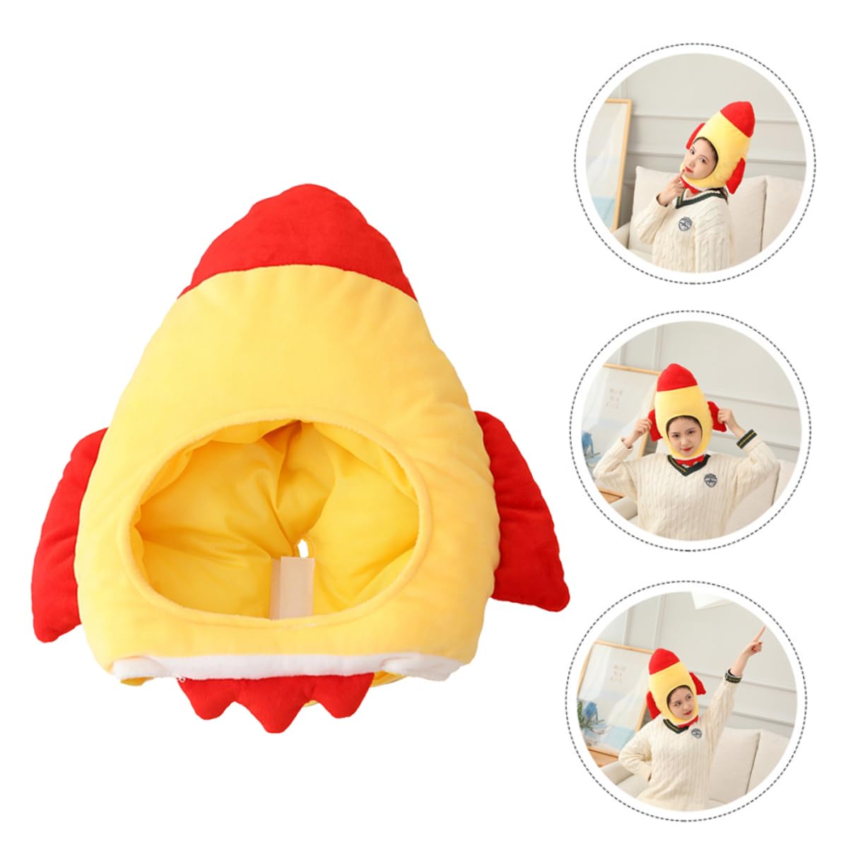 SOIMISS 2piezas Divertido Sombrero De Fiesta Amarillo Accesorio De Fotografía Creativo y Prop Para Disfraces Para Eventos y Celebraciones
