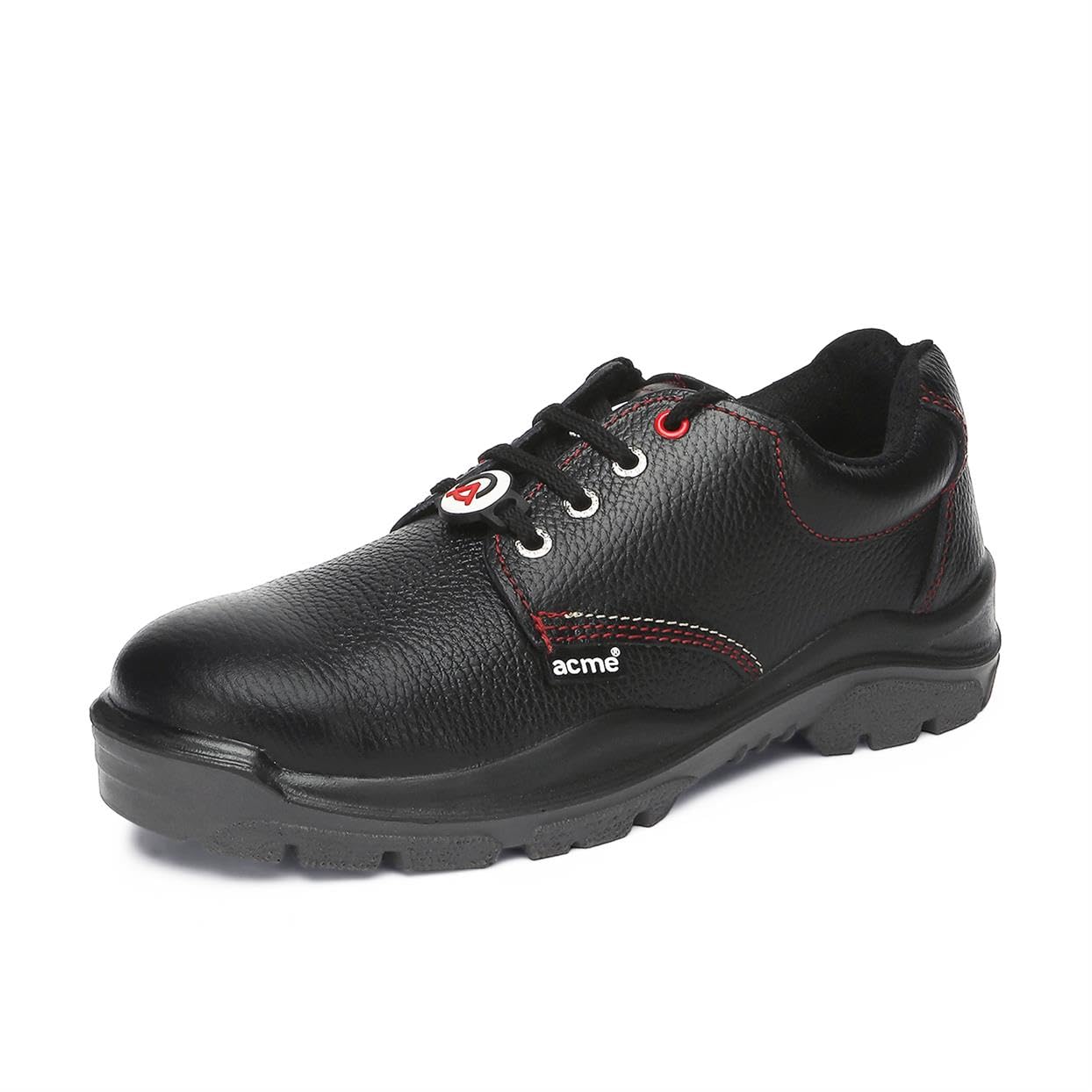 ACME Men's Storm Steel Toe Leather Safety Shoe (Black, S1, Numeric_8)-image-23