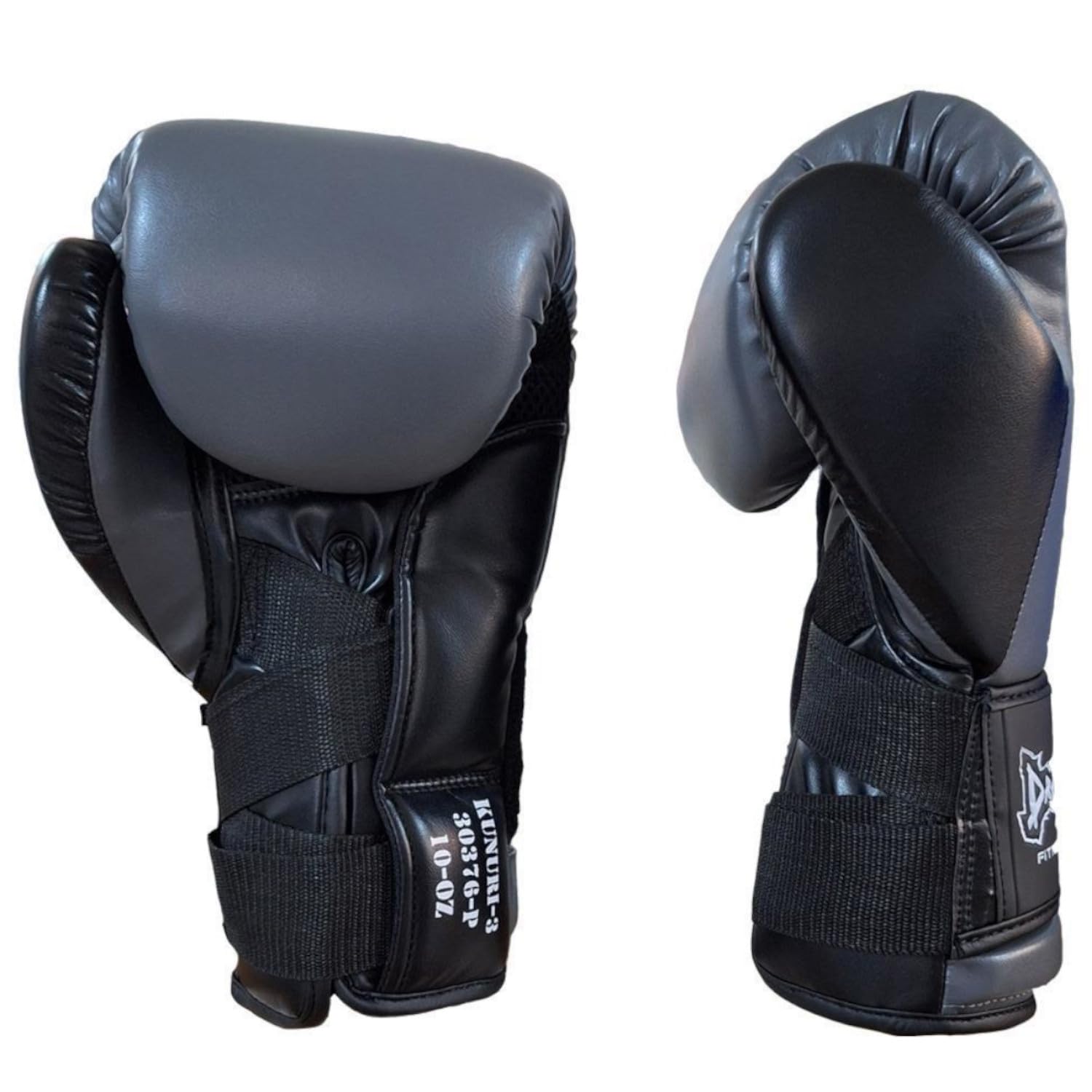 Kunuri Boxhandschuhe aus hochwertigem Kunstleder Muay Thai & Kickboxen Handschuhe für Damen, Herren & Kinder – Ideal für Boxsack, Sparring & MMA – Schwarz 10-12-14 Oz