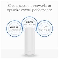 Vista 7 de NETGEAR Orbi 370 Series Dual-Band WiFi 7 Mesh Network System for Home (RBE373) – Wireless Router + 2 Extenders, Security Features, 5 Gbps, Covers