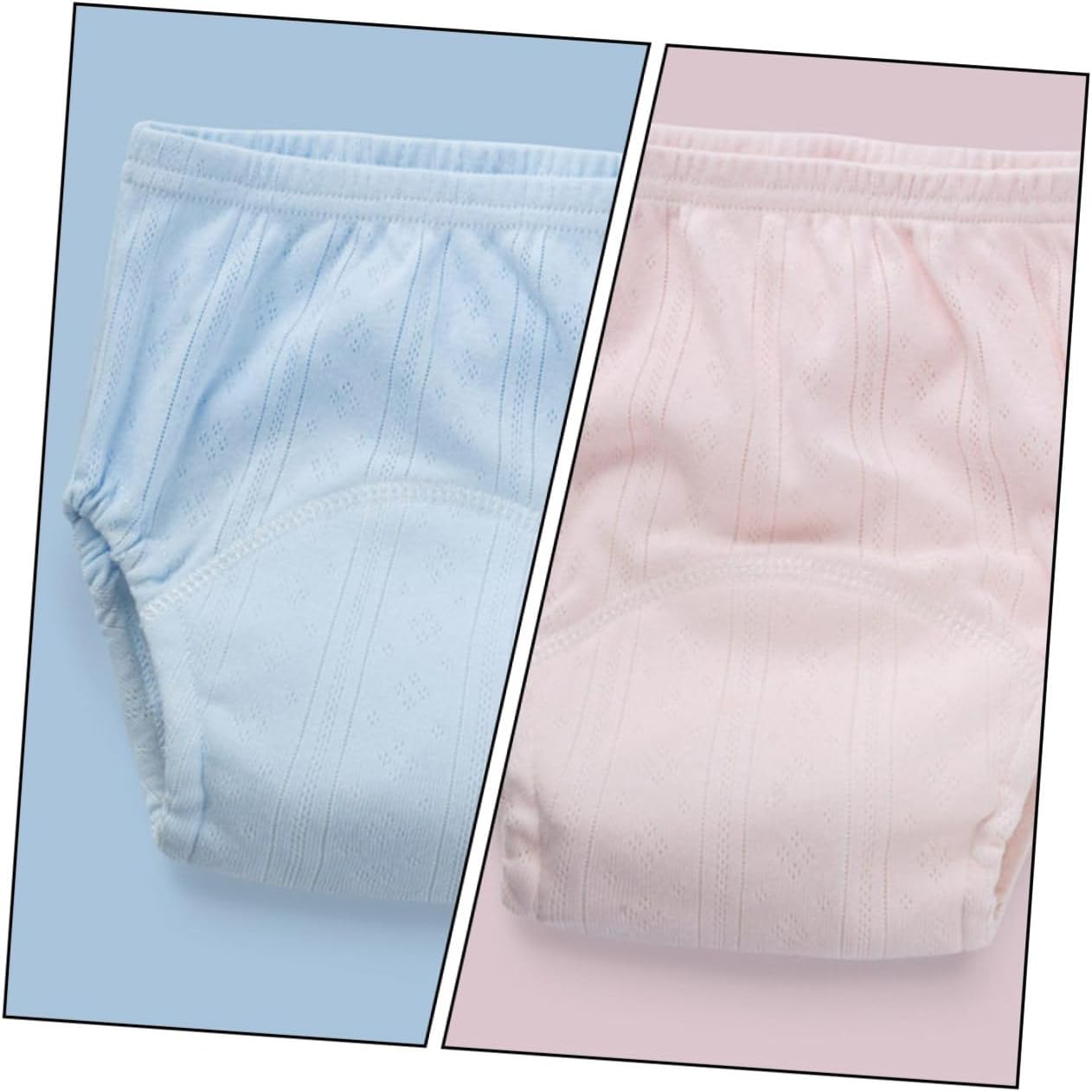 SHOWERORO Baby Training Pants Elastic Waistband Potty Training Underwear for Infants Newborn Diaper Comfortable Cotton