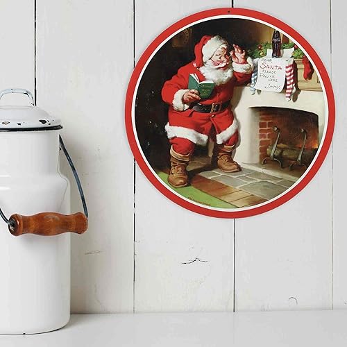 Vista 11 de Coca-Cola Things Go Better With Coke - Letrero de metal vintage de Coca-Cola para cocina, cueva de hombre o garaje Blanco/Rojo