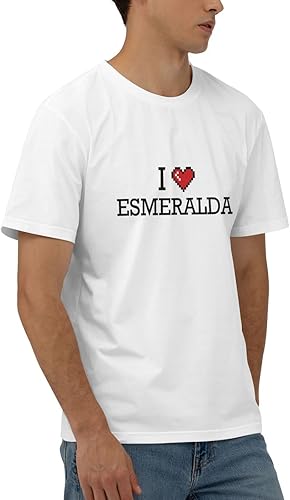 Miniatura 2 de Mens Funny Tshirts I Love Esmeralda T Shirt T Shirts for Men Funny (Color Colour, Size Medium)