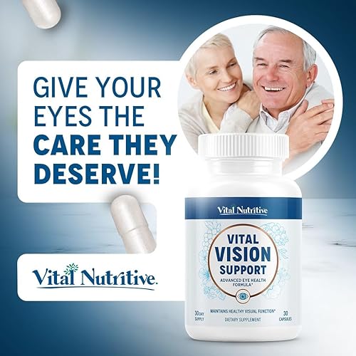 Miniatura 8 de Vital Vision Support  Suplemento de salud ocular con vitamina A, luteína, betacaroteno y antioxidantes  Vitaminas para los ojos que apoyan la