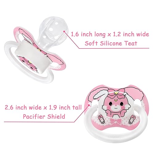 Miniatura 6 de LittleForBig Bigshield Generation-II - Chupete impreso para adulto, diseño de bebé Usagi