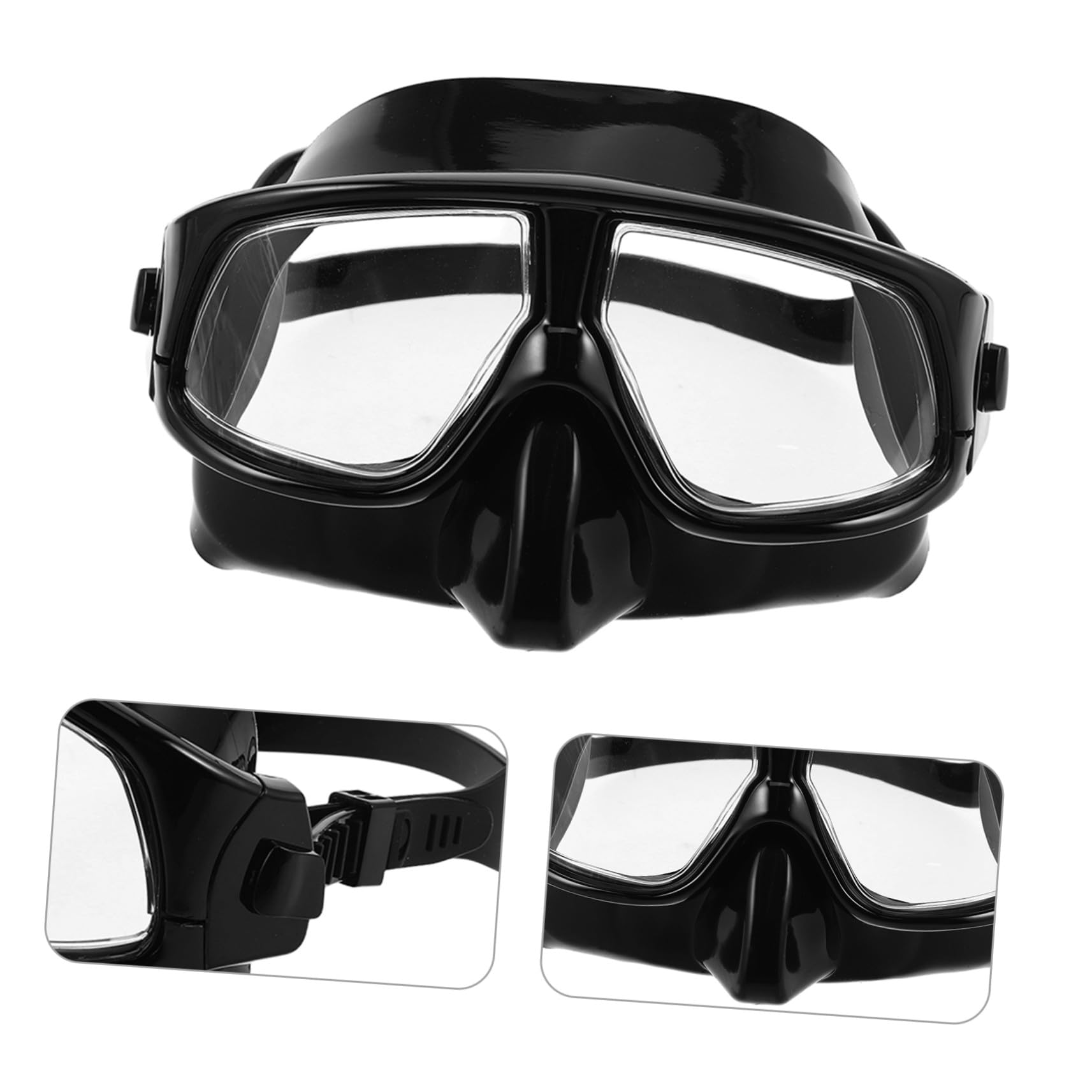 UPKOCH Máscara de Buceo con Correa Ajustable para Snorkel y Buceo con Sellado Visión y Volumen para Adultos