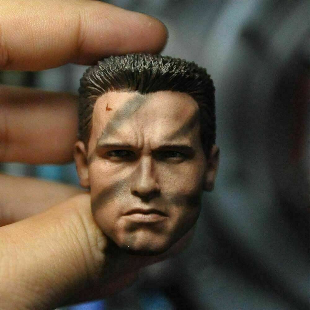 Sculpture de tête masculine 1/6 modèle D pour figurine homme 30 cm