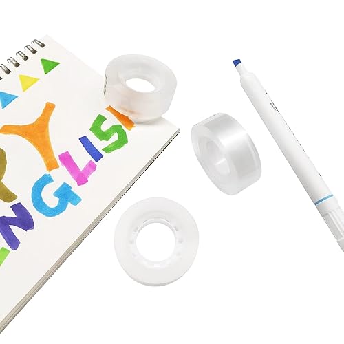 Miniatura 5 de Ykimok 15 rollos de repuesto de cinta transparente para dispensador, 0.7 pulgadas, 27.3 yardas, perfecto para oficina, hogar, escuela