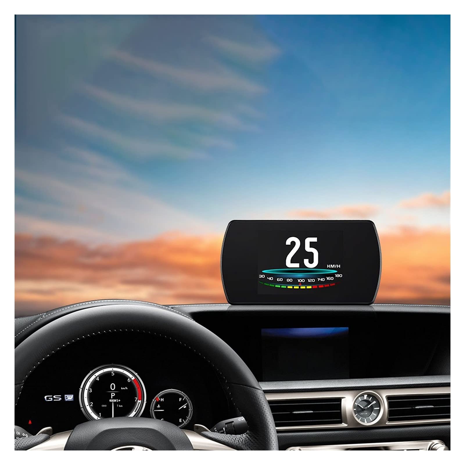 25 Functions 48 Car Data OBD2 Digital OBD Gauge Gps Hud Auto Head Up Display
