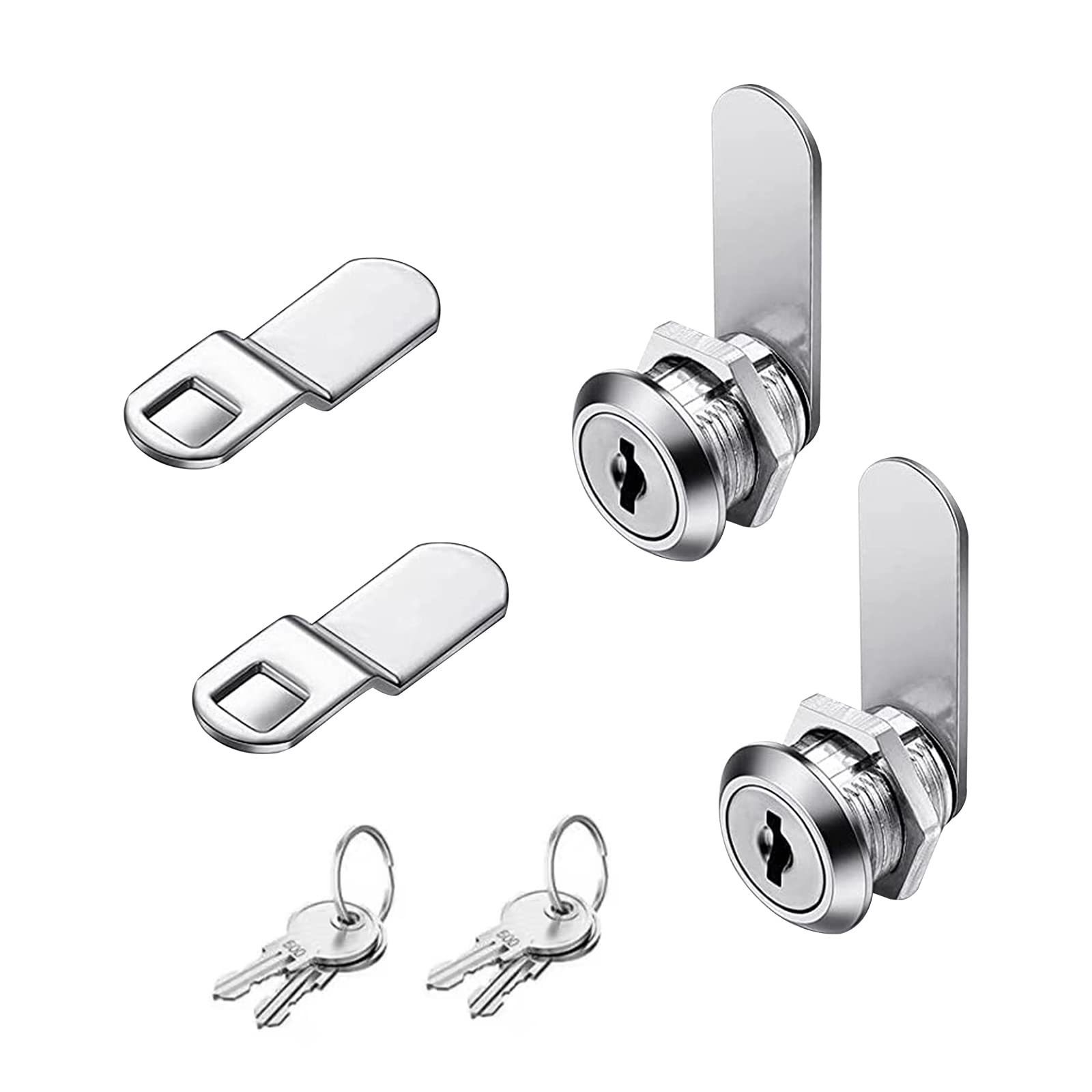 Cerradura de buzón de correo, 2 unidades, 16 mm, 2 chapas diferentes, cerradura con llave, casillero, cerradura para muebles, cerradura de leva para puertas de armario, muebles