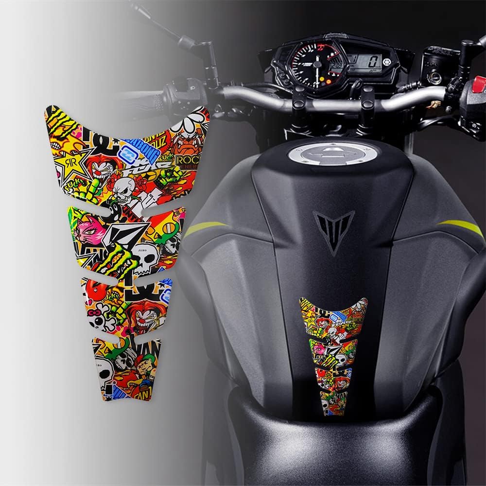 Quattroerre 18186 Tank Protectors Moto Sticker Bomb Universal Slim
