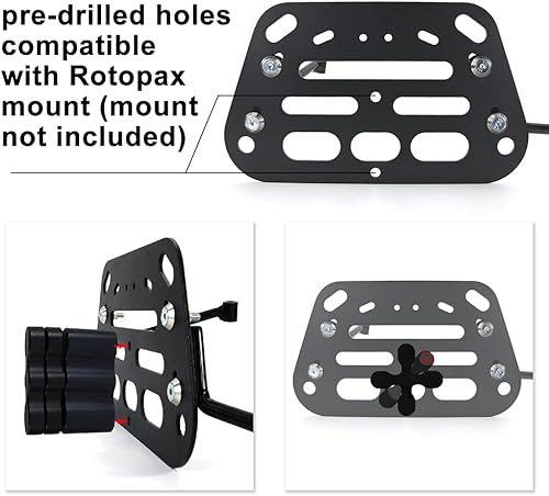 Miniatura 6 de Xitomer Soportes para alforjas de motocicleta, aptos para FZ-07 MT-07 2014 2015 2016 2017 2018 2019 2020 2021 2022 2023 2024 FZ-07, soportes para