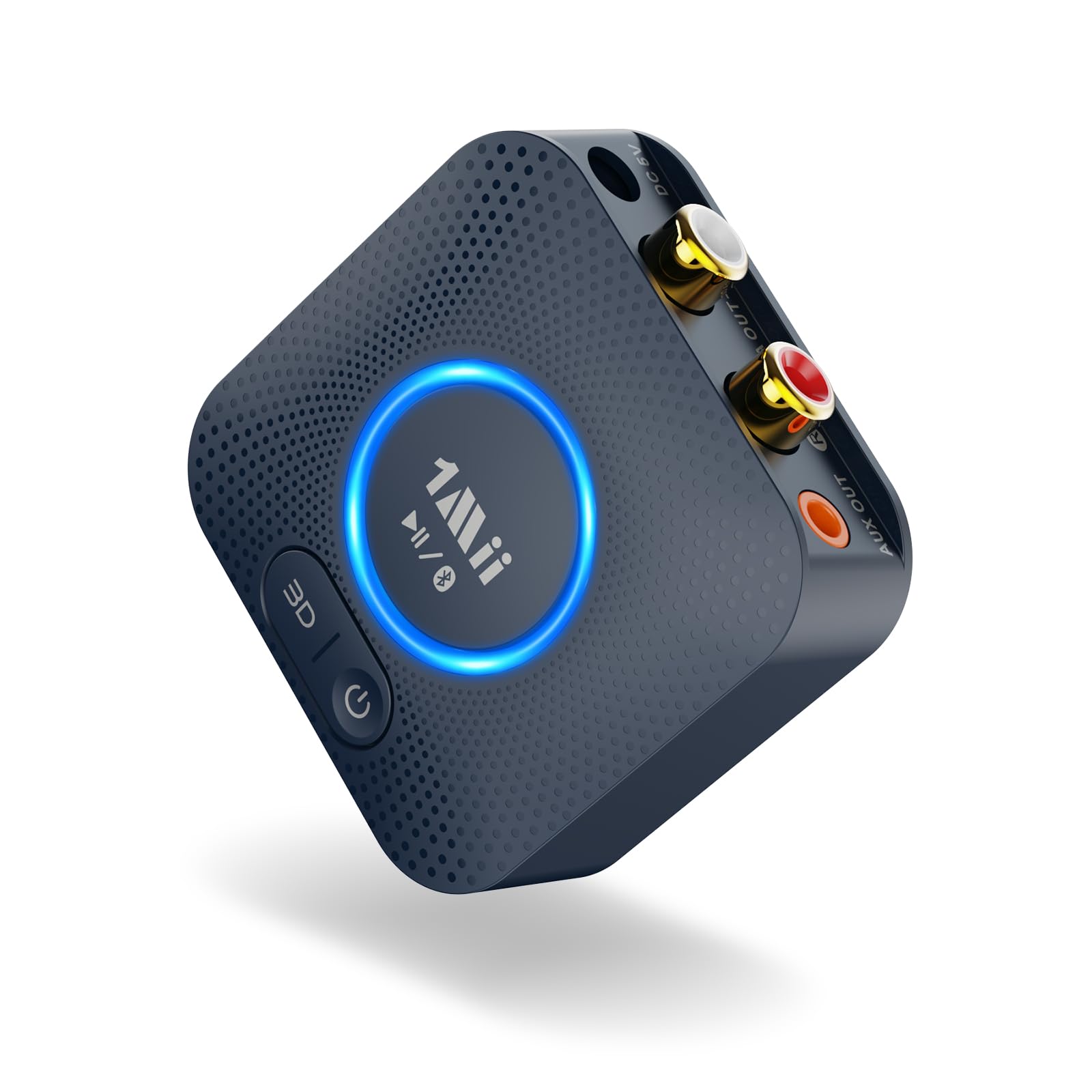 1Mii B06HD Ricevitore Audio Bluetooth 5.3, Adattatore Bluetooth per Sistema Stereo HiFi Domestico, con Audio Surround 3D a Bassa Latenza aptX HD, 15 Ore di Riproduzione, Jack AUX RCA da 3.5mm