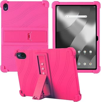 Drop Proof Case Compatible for Walmart Onn 8 Inch Tablet 2024 Model100135923 Silicone Case with Stand Pink