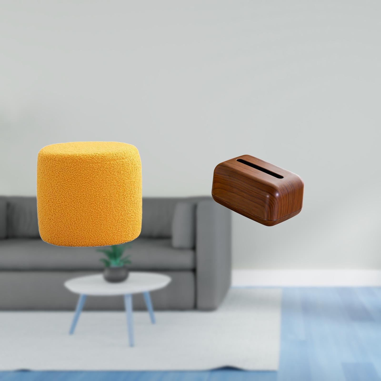 Multifunctional Ottoman Foot Rest Stool with Tissue Case Holder Organizer for Office Bedroom Nursery Apartment Kitchen Cars Accessories|Home & Garden|Furniture|Ottomans, Footstools & Poufs-image-45
