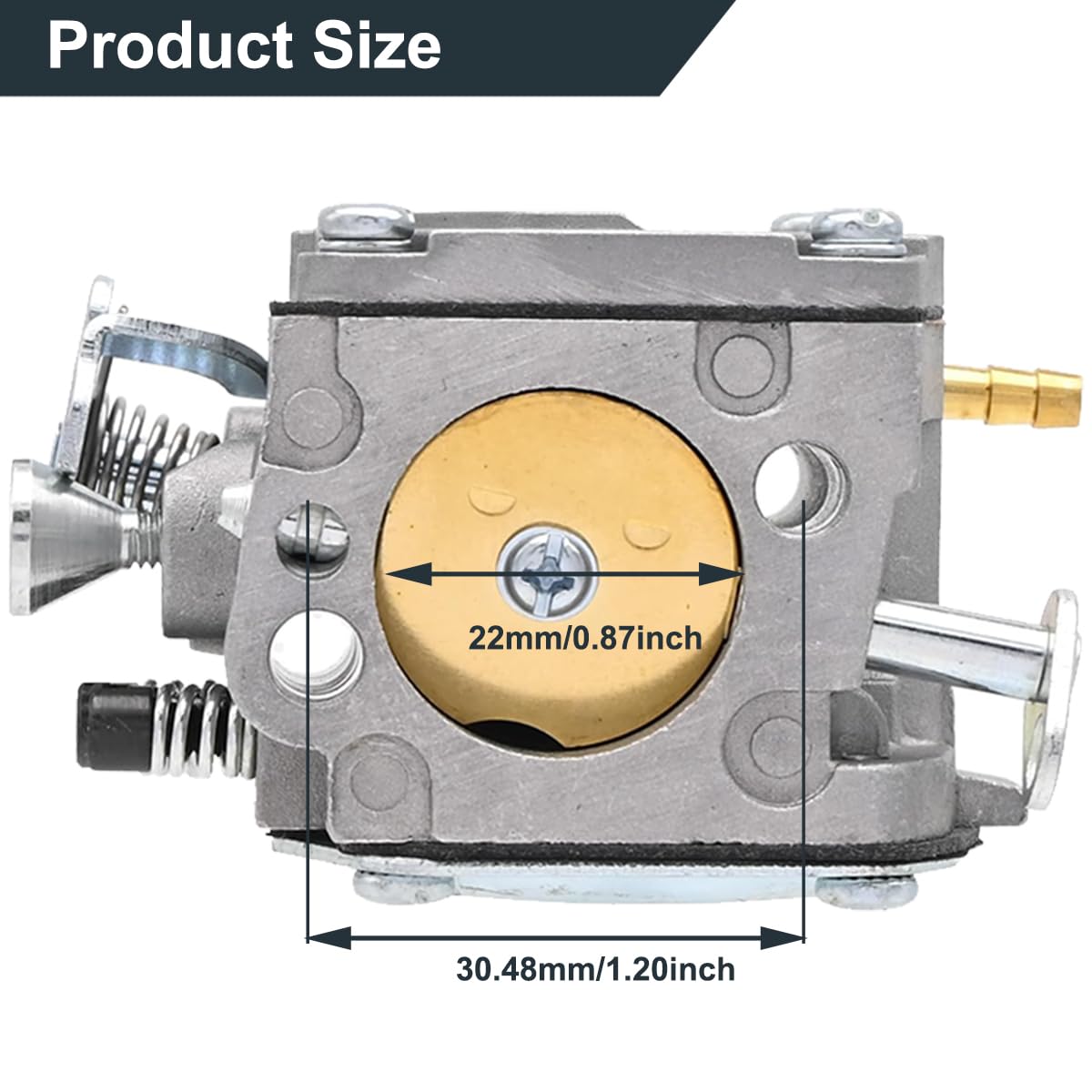 ZAMDOE Carburetor for Husqvarna 61 266 268 272 272XP Chainsaw Carb 503 28 03-16 574331601 503 44 68-01 503 44 72-03 503280407 503280304 503280114 for Tillotson HS254B HS260S HS-260A Gasoline Chain saw - Image 2