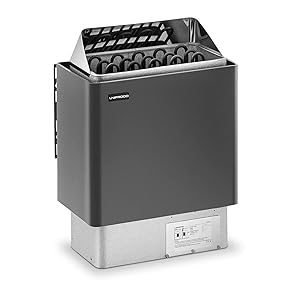 UNI_SAUNA_G8.0KW Horno de sauna Manejo sencillo para tamaño de sauna: 8-12 m³ 8 kW Rango de temperatura de 30 a 110 °C Estufa Eléctrica Calefactor Calentador para saunas