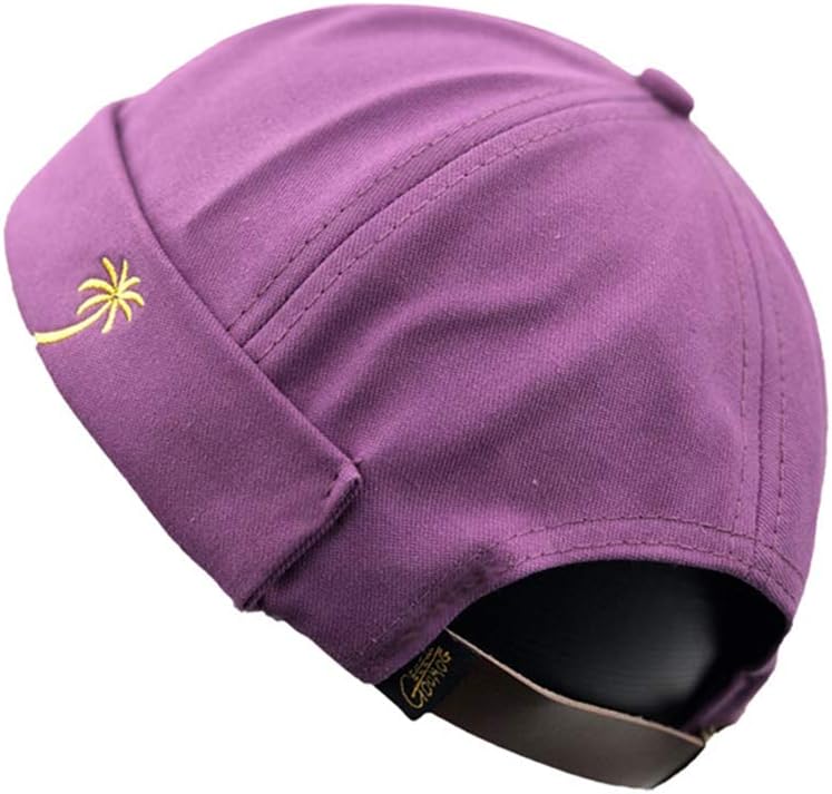 Men Hats Docker Cap Hats Skullcap Beanie Worker Sailor Cap Brimless Cap Rolled Cuff Retro Fashion Brimless Hat with Adjustable