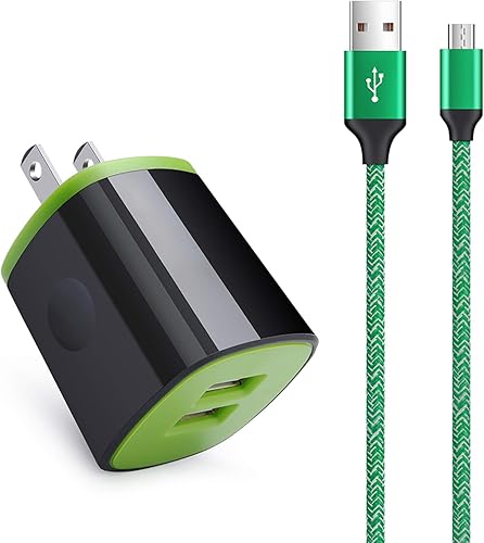 Miniatura 8 de Cable micro USB compatible con Samsung Galaxy S7, S6, J7, J7V, J3, J3V, J8, J5, A6, A10, Note 5, 4, LG K50, K40, K30, K20, V10, Moto E6, E5, G4, G5,