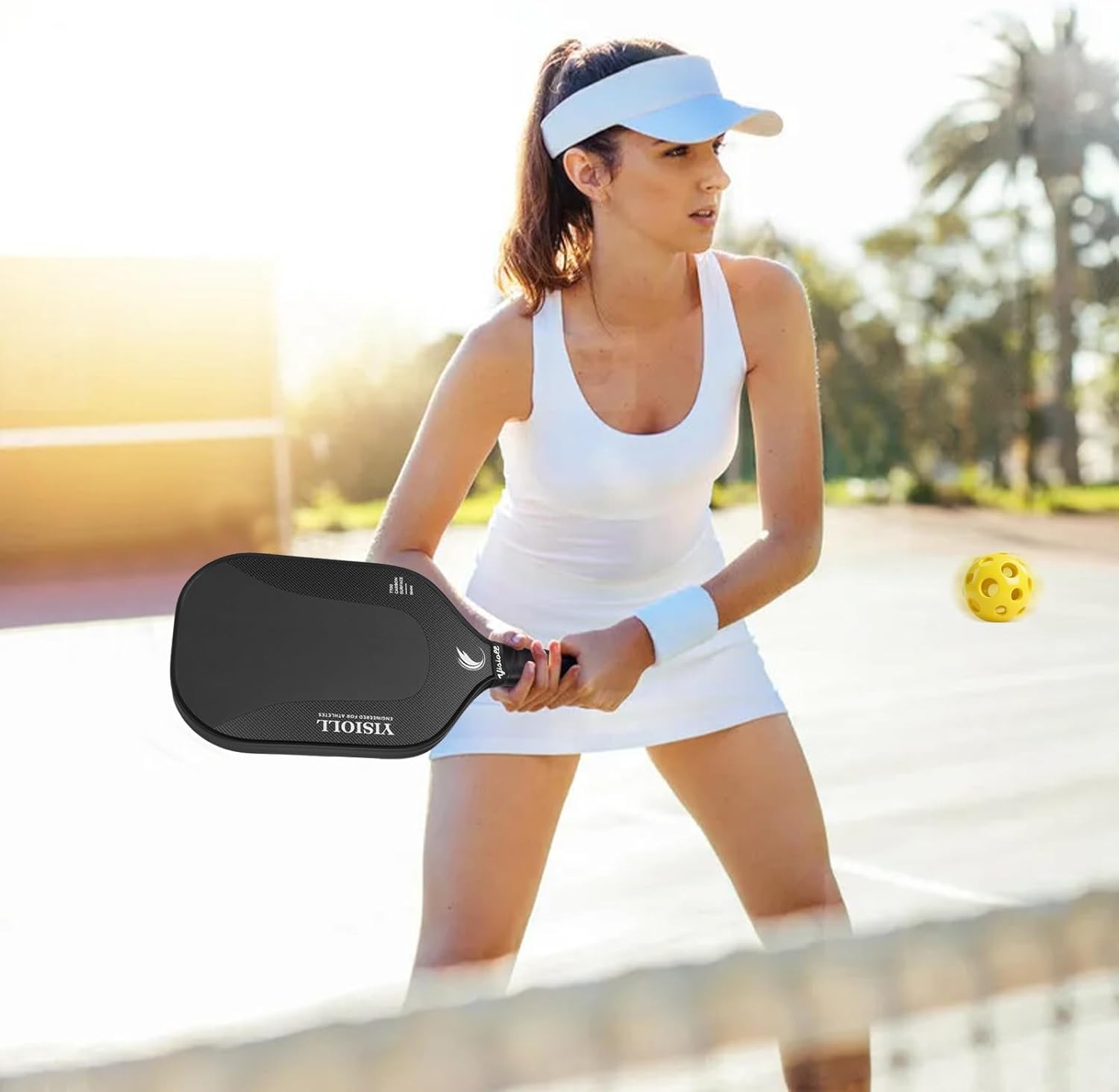 Pickleball Paddle, Professional Pickleball Paddles with Strong Power and Spin, T700 Carbon Fiber Pickleball Paddle, Durable & Lightweight Pickleball Rackets for All Levels Players - Image 6