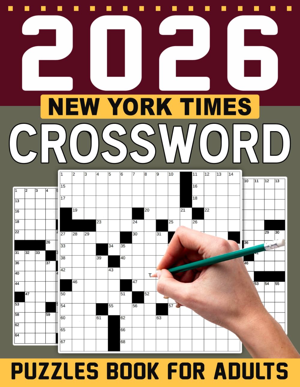 2026 Crossword Puzzles Book For Adults: Engage Your Mind with New and Unique Crosswords