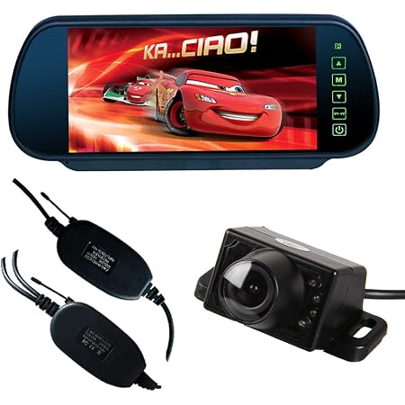 Écran De Recul Voiture 7 Pouces 2 Canaux RVB - Moniteur Numérique Avec Télécommande