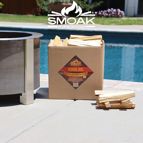 Miniatura 3 de Smoak Firewood - Leña Premium Certificada USDA Secada al Horno, Madera Dura Mezclada - Corte Grueso (20.32 cm de Piezas) 8-10 kg