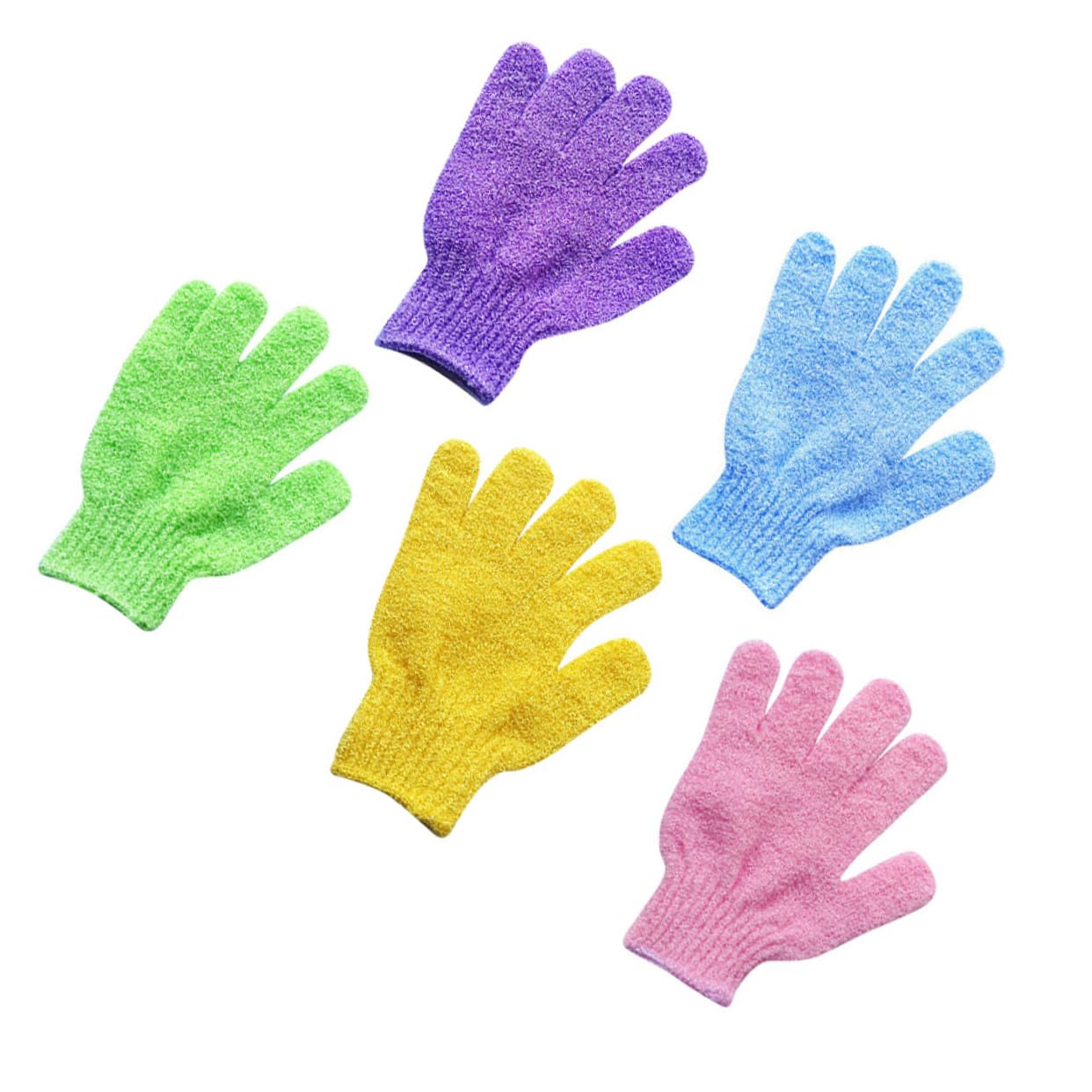 Healeved 15pares Guantes Exfoliantes De Ducha De Mitones De Baño Para Exfoliación Corporal Guantes De Spa Para Hombres y Mujeres Uso Doble Cara Material y Estirable Para Jabones y