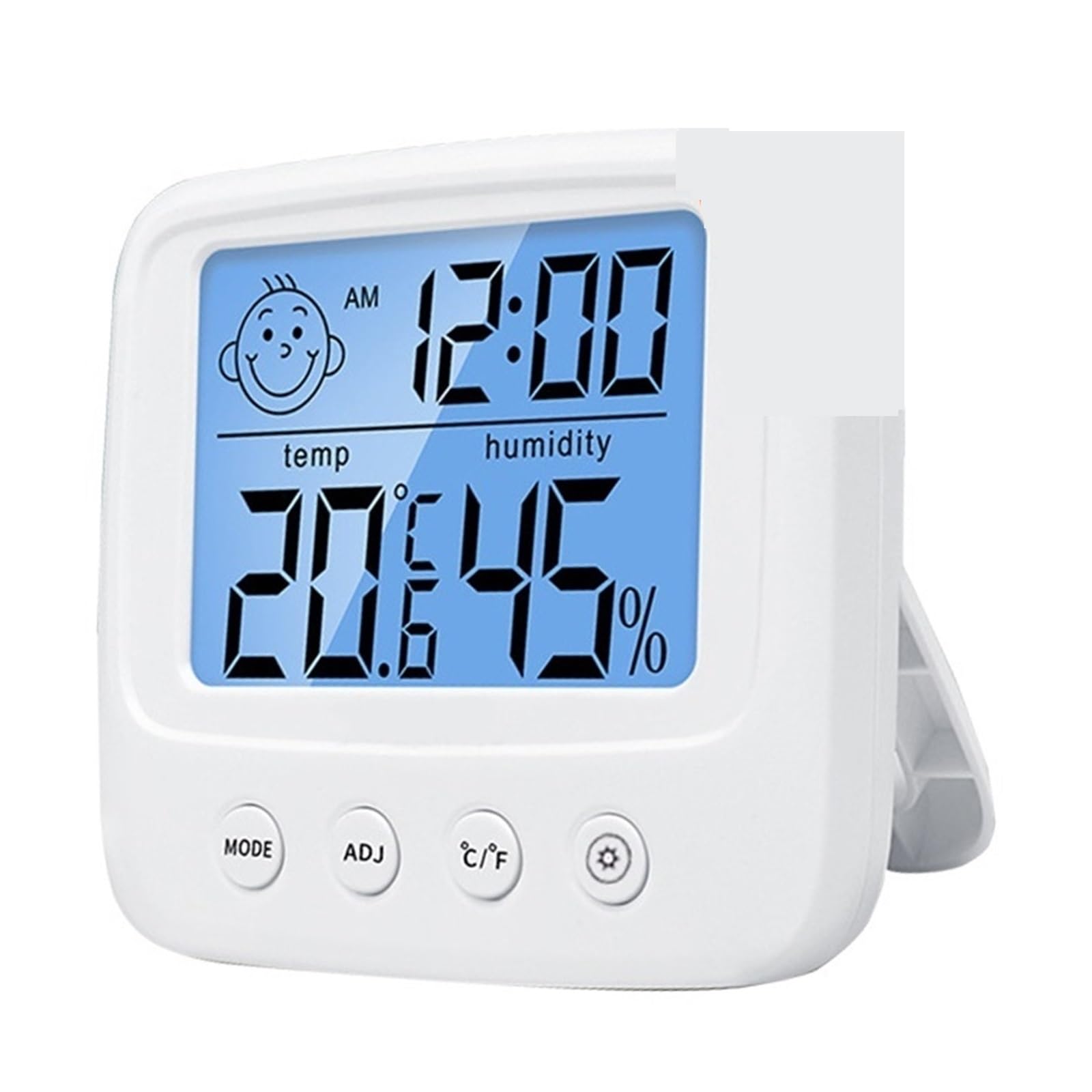 LCD Elektroniczny cyfrowy miernik temperatury i wilgotności Termometr Higrometr Wewnętrzna zewnętrzna stacja pogodowa Zegar, wpisz podświetlenie