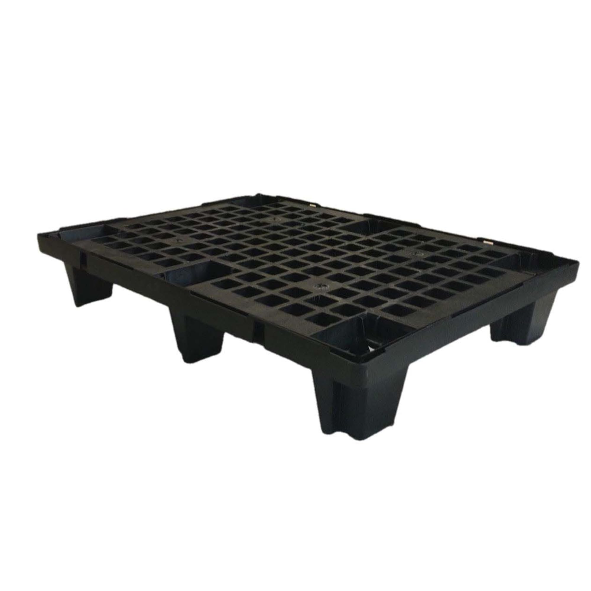 Colleoni.EU - Semi Pallet 1/2 Bancale in Polipropilene Ecologico (PP) - Bancale da Esterno e Interno Pedana Incastrabile e Inforcabile su 4 Lati Made in Italy 60x80 cm