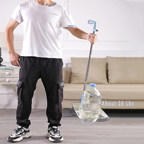 Miniatura 5 de YONILL Juego de escoba y recogedor para el hogar  Escoba de interior y sartenes para polvo con mango largo, escoba interior de 52 pulgadas con juego