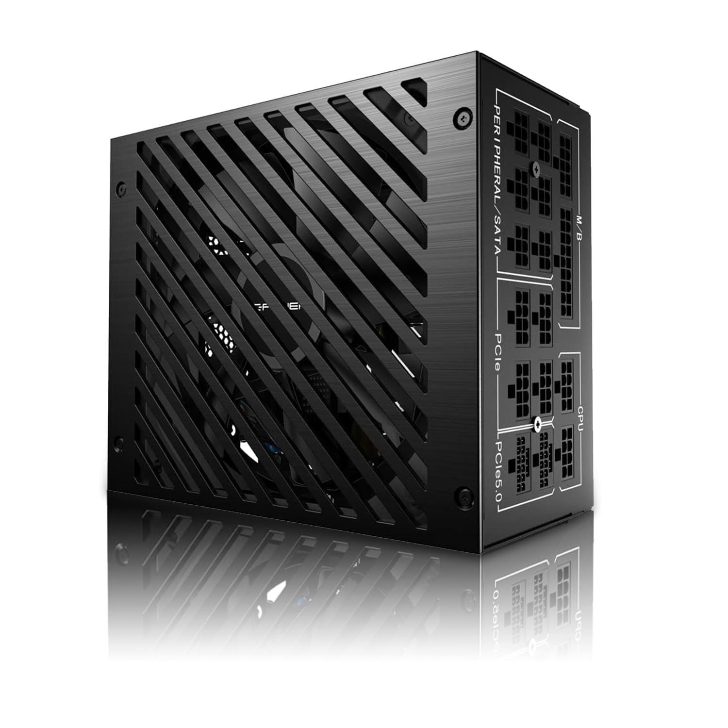 LC-POWER LC1200P V3.0 Alimentatore Atx 1200w, Basso Rumore Alimentazione PC Gaming 1200 Watt, 80 Plus Platinum Power Supply con Ventola 135mm-compatibile con Atx 3.0 E Pcie 5.0-92% Efficienza