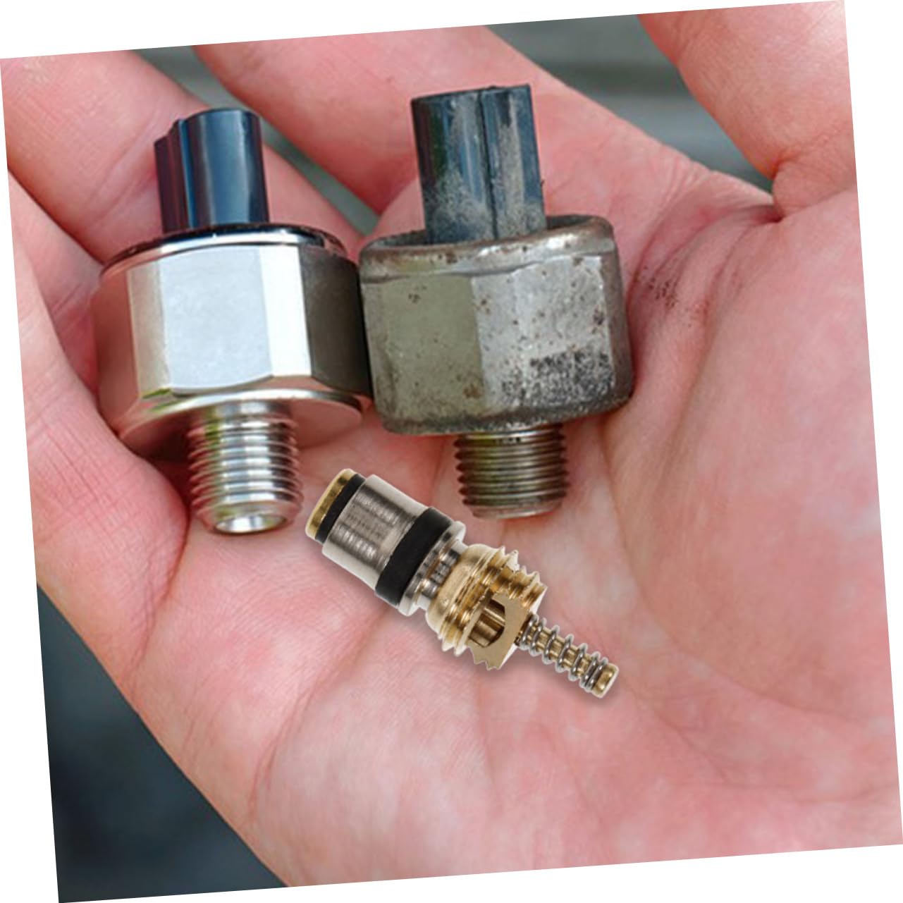 Kit Riparazione Aria Condizionata Auto 10 Pezzi Nucleo Valvola in Rame, Modello R134a-3 per Sostituzione e Ricarica per Climatizzatore Auto