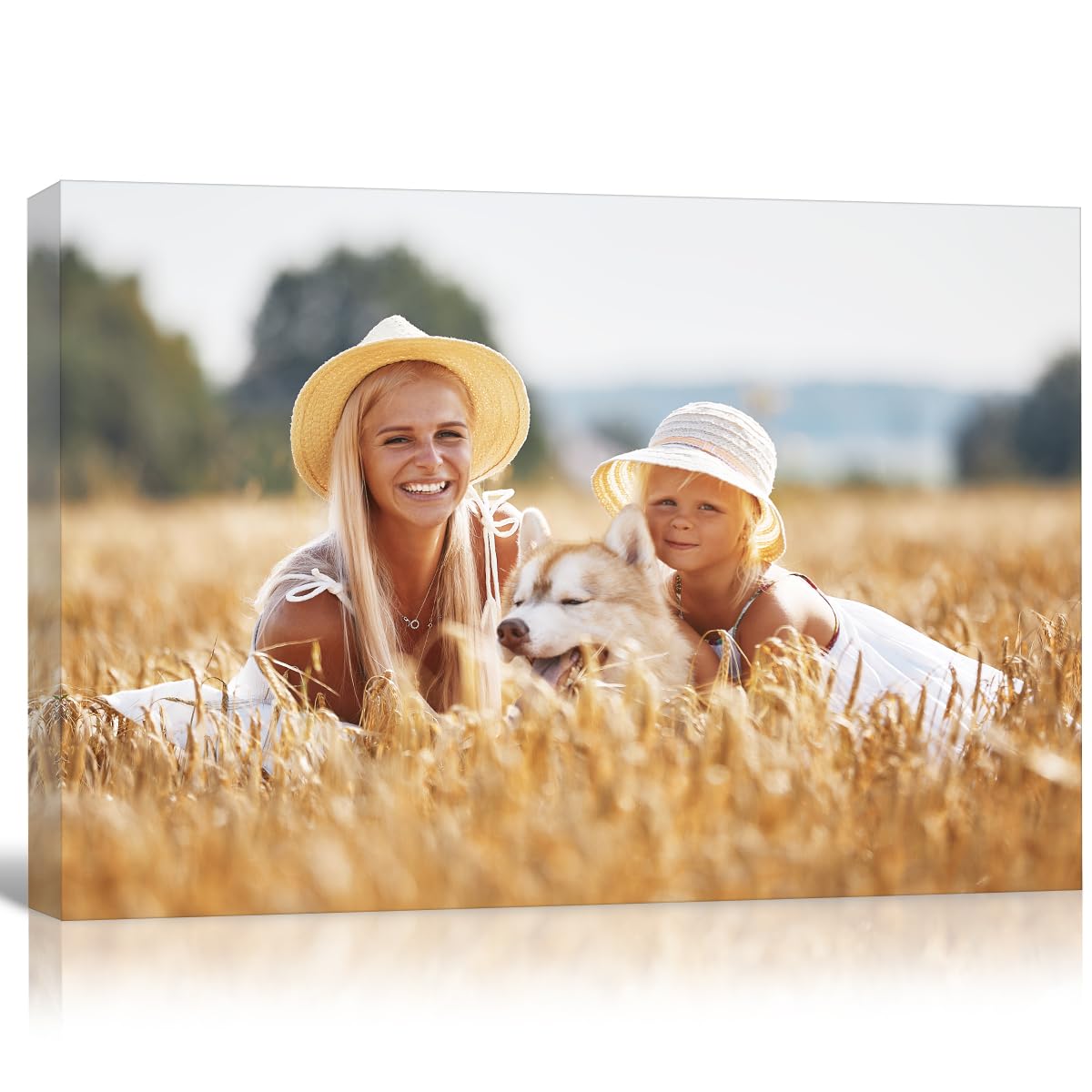 GMissT Canvas Prints With Your Photos - Personalized Pictures On Canvas Custom Poster for Home Decor - Floating Frames & Gift Wrapping Available