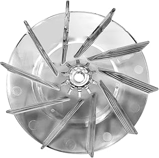 HASMX Plastic Impeller Fan Replacement for Eureka Sanitaire Upright Vac, Fits Models SC886 SC887 Vacuum Lexan Fan Clear (1-Pack)