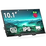 HAMTYSAN Raspberry Pi Screen 10.1'' HDMI Monitor 1024x600 IPS LCD Display 16:9 Laptop External Monitor for Raspberry Pi 5/4/3 Win 11/10/8/7, Non-Touch, Free-Driver