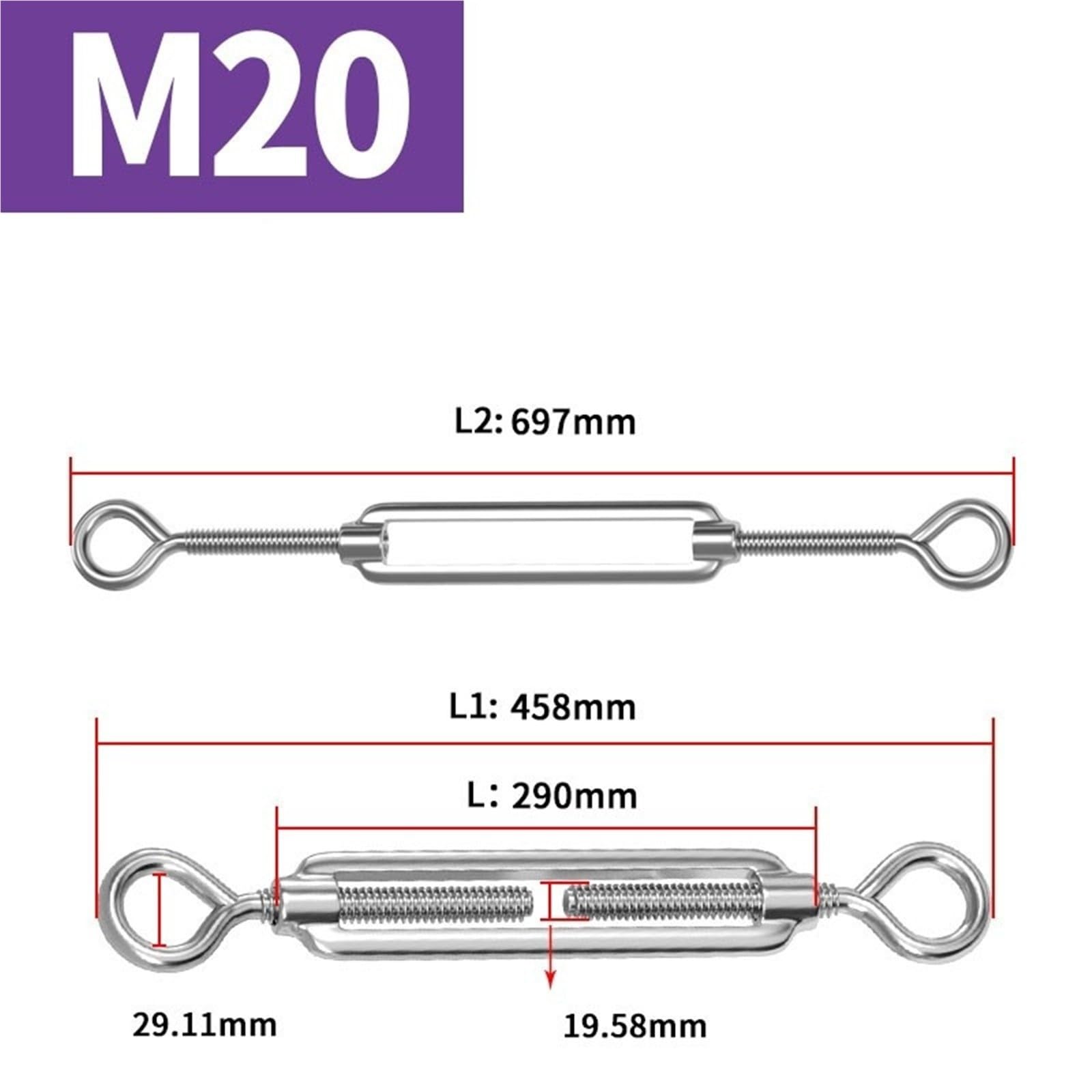 Occhiello tenditore tenditore M4-M24 e tenditori filo occhiello