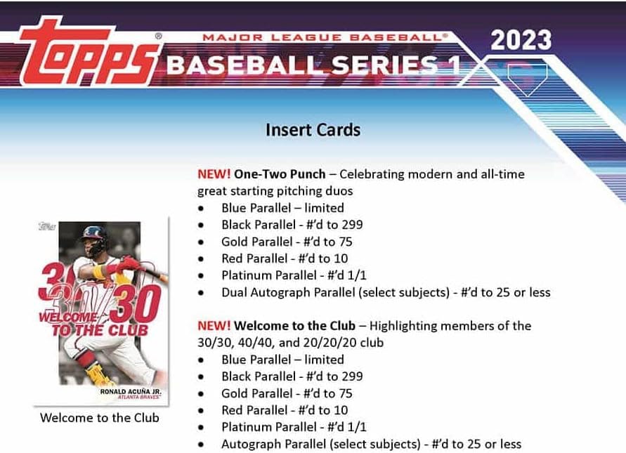 2023 Topps Series 1 Baseball Value Box
