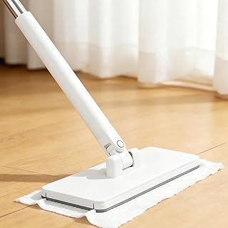 Sponsored Ad - LzzzFZCF Snap Grip Mini Mop for Disposable Face Towel, Zero-Touch Attach & Remove Minimop, Extendable Lazy ...