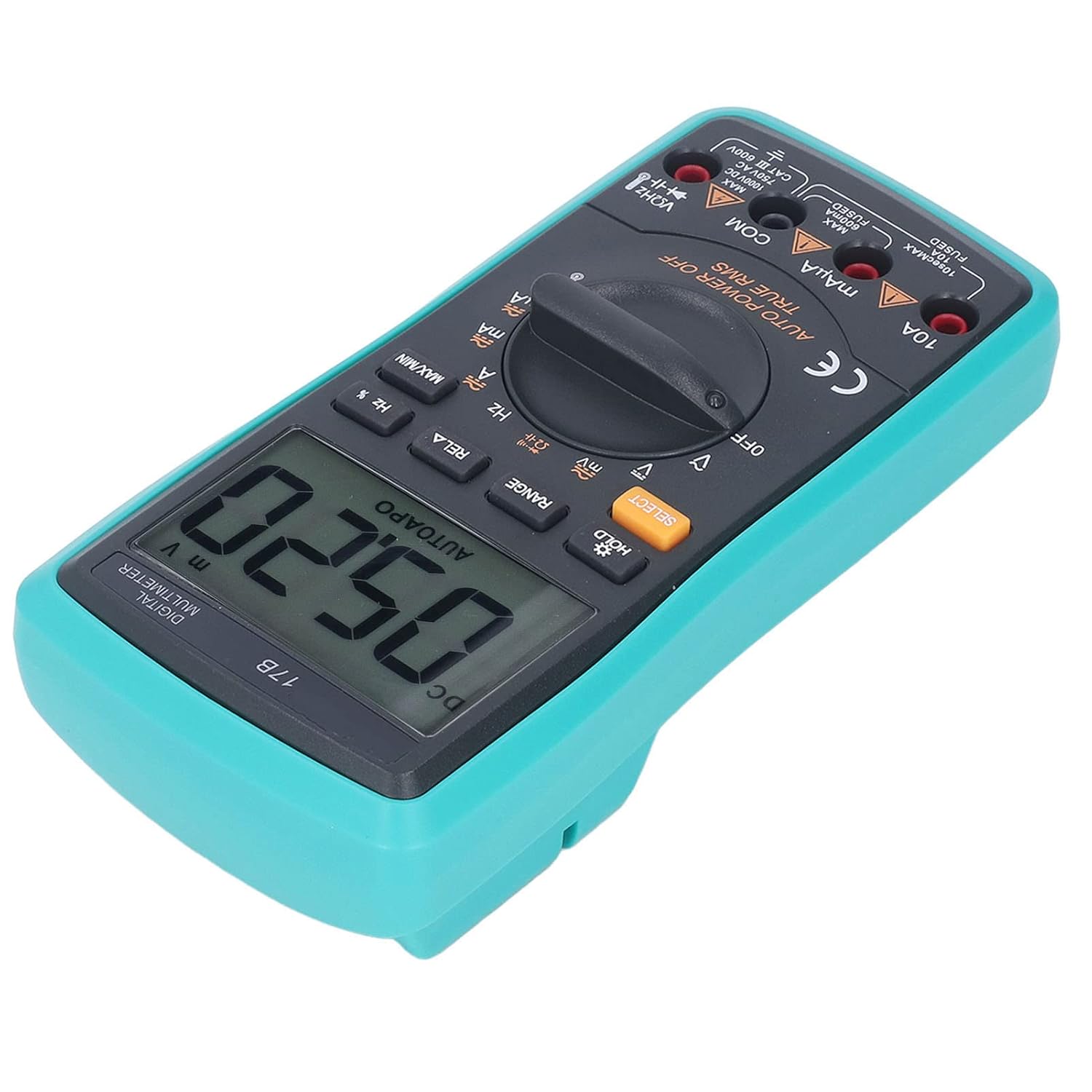 Oumefar Electrical Voltmeter, Digital Multimeter High Voltage Alarm for Car Battery Tools