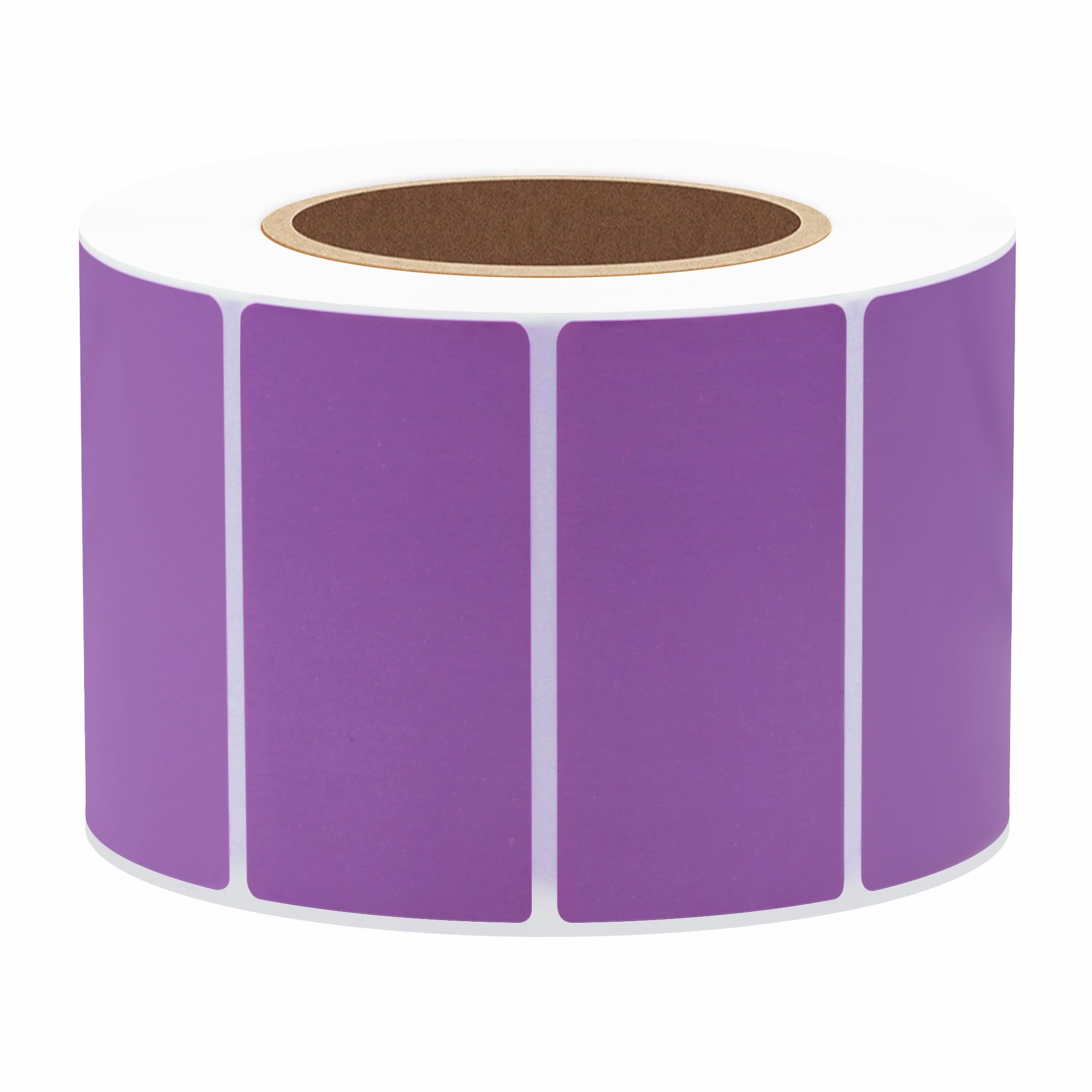 Hybsk 2x1 inch Color Direct Thermal Labels for Shipping, Barcodes, Address, Compatible with Rollo Label Printer & Zebra Desktop Printers (2"x1",Purple)