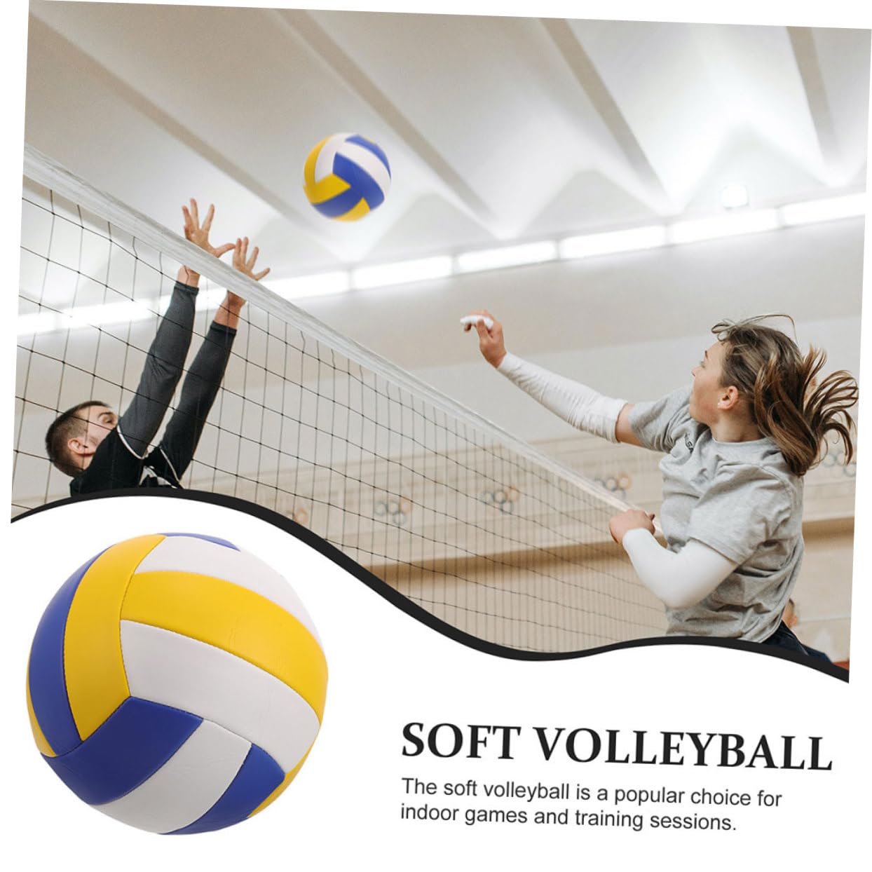 Pelota de Voleibol para Entrenamiento para Interior y Exterior Equipamiento Deportivo de Voleibol Diseño Duradero y Control Óptimo para Jugadores